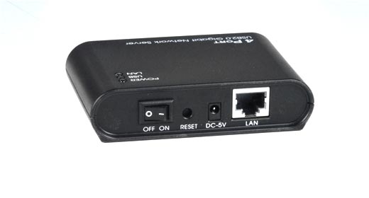 færdig Empirisk orm USB 2.0 Over Gigabit IP Extender Device Server 480 Mbps 4-Port Hub