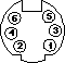 6 pin miniDIN connector