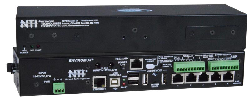 NTI ENVIROMUX Low-Cost 2-Port Remote Power Reboot Switch - power