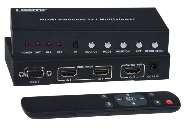 Screen Splitter Multiviewer HDMI Simultaneous Single Screen