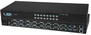 UNIMUX-USBV-16HDUT - High Density VGA USB KVM Switch with Optional Additional Transparent USB Connectors