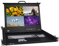 Rackmount KVM Drawer with HDMI Multiviewer & USB KVM Switch