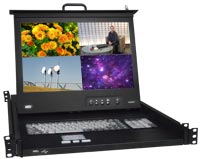 Rackmount KVM Drawer with HDMI Multiviewer & USB KVM Switch