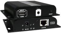 Low-Cost HDMI Over Gigabit IP Extender with IR and Power Over Ethernet (POE)