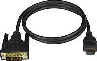 DVI-D to HDMI-A Interface Cable, Male-to-Male