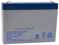 Replacement Back-up Battery for E-16D (non-UL model), E-16DEL, E-16DDP, E-16D-24V(DP), E-16D-48V(DP)