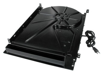 Rackmount server cabinet 2RU blower ventilation