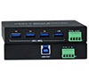 4-Port USB 3.2 Gen 1 (5 Gbps) Extender via CAT6a up to 328 Feet 