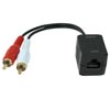 RCA L/R Stereo Audio Extender via CAT5 up to 300 Feet