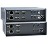 Dual Monitor 4K 10.2Gbps HDMI USB KVM Extender Over IP via Two CATx Cables with Video Wall Support
