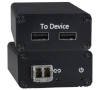 2-Port USB 3.0 Extender via Two LC Singlemode or Multimode Fiber Optic Cables up to 1,148 Feet