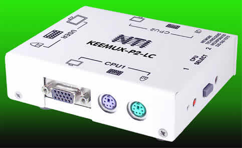 PC Switch, KEEMUX-P2-LC 2 Port PS/2 KVM Switch Box