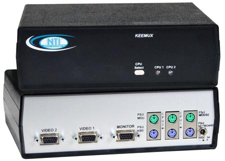 PS/2 KVM switches allow one keyboard, monitor and mouse to control multiple PCs