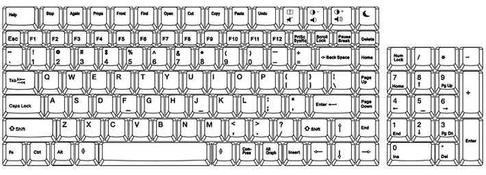 Rackmount SUN USB KVM Console Drawer 1RU with Numeric Keypad