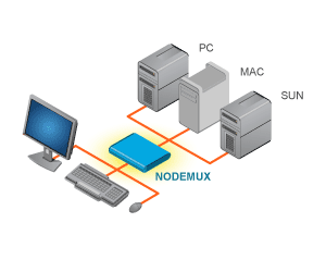 KVM Switch Matrix Server Switcher PC SUN USB MAC DVI 