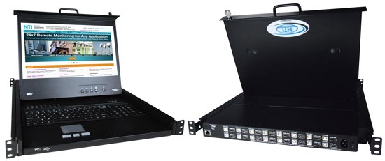 Rackmount 4K KVM Drawer with 4K 60Hz HDMI USB KVM Switch