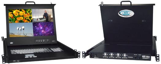 Rackmount KVM Drawer with HDMI Multiviewer & USB KVM Switch