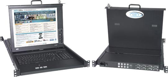 Rackmount SUN USB KVM Drawer with VGA USB KVM Switch. How to control of up to eight computers from 1RU of rack space.