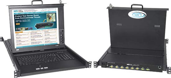 Rackmount SUN USB KVM Drawer with High Density VGA USB KVM Switch. How to control of up to eight computers from 1RU of rack space.