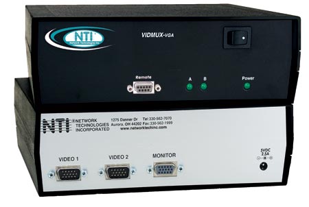 SE-15V-2-2C1U-TTL - VGA Video Switch with RS232 Control Option