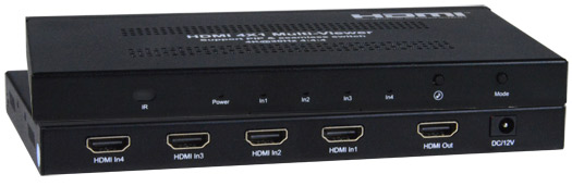 Low-Cost 4K 6.75Gbps HDMI Quad Screen Splitter/Multiviewer