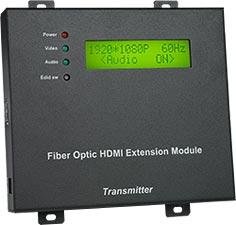 HDTV 1080p HDMI Extender via Fiber Optic Cable