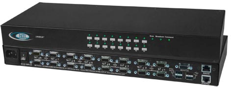 High Density VGA USB KVM Switches with Additional Transparent USB Connectors - UNIMUX-USBV-xHDUT