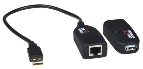 1-Port USB 2.0 Extender via CAT5 up to 164 Feet (50 meter) – No Drivers Required – Compatible with Windows OS