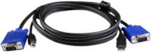 VGA USB KVM Interface Cables, Male-to-Male