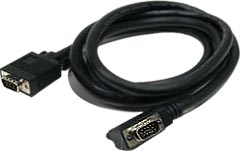 90 Degree Angled Connector VGA Monitor Cable (Male-to-Male) Right Exit