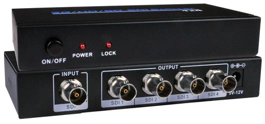 3G-SDI Splitter: 4-Port